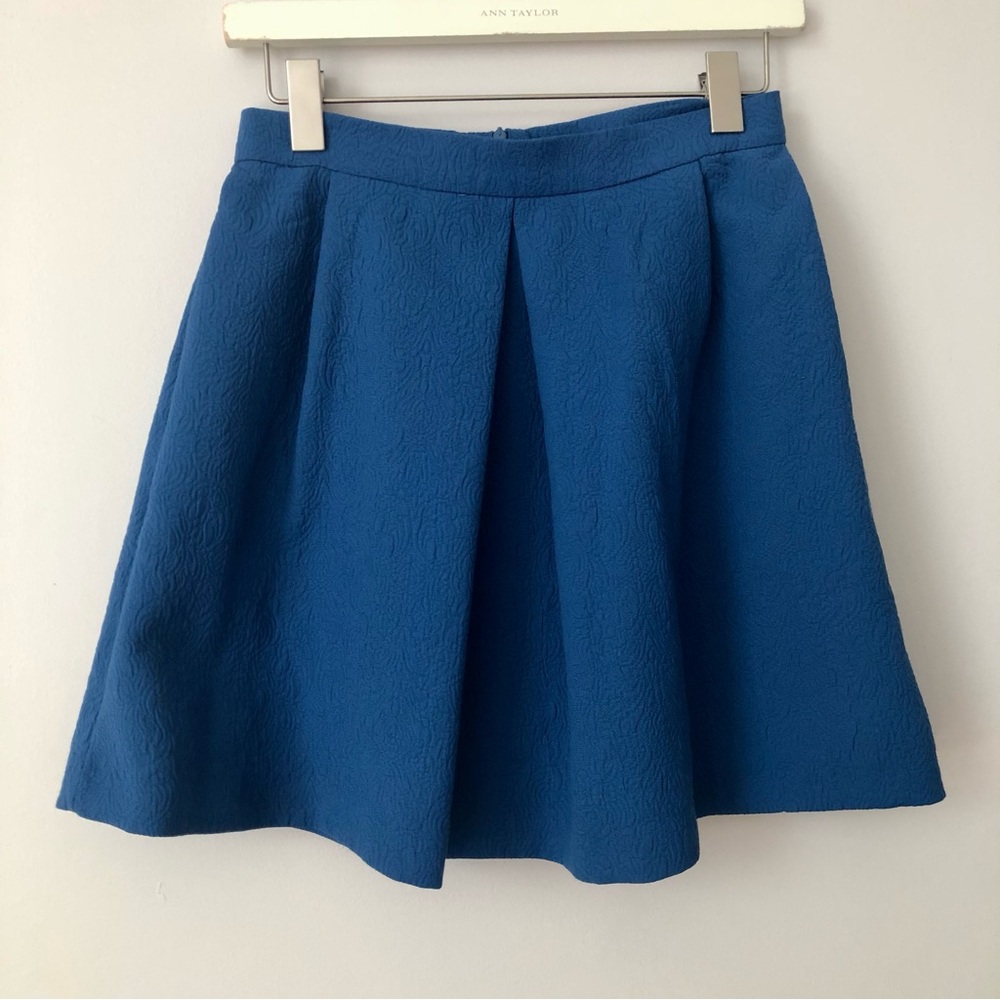 Answer K-Pop Textured Circle Skater Blue A-Line Skirt Women’s Size S